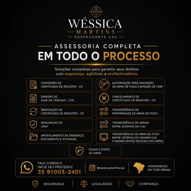 Serviços oferecidos por Wéssica Martins Despachante